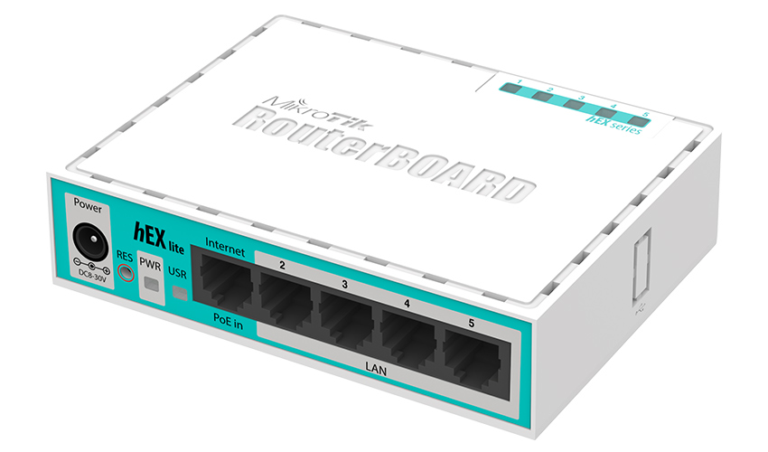 MikroTik RB750R2 Routerboard Hex Lite Router (UK PSU)
